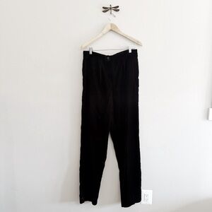 90s Velvet High Waisted Front Pleat Trouser Pants